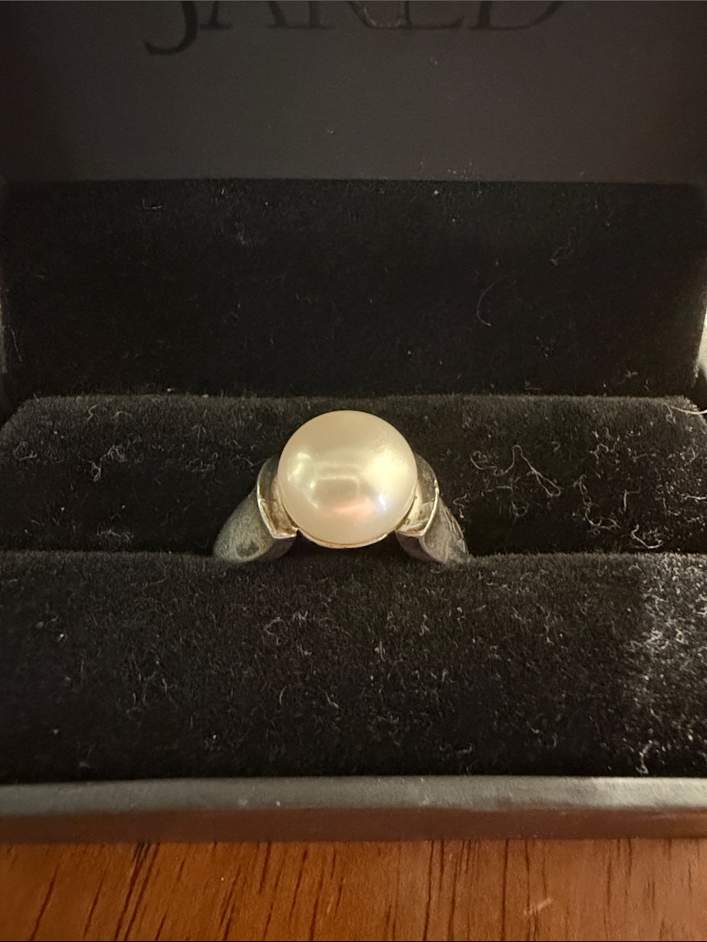 Sterling Silver Pearl Chi Omega Ring